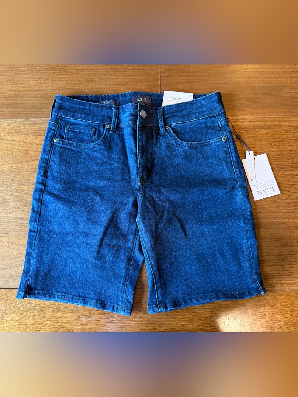 NYDJ - Ella, Dark Indigo Denim Jean Shorts